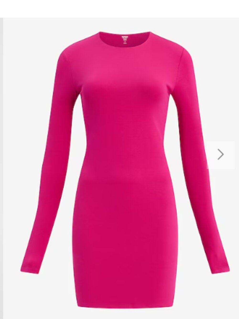 Hot Pink/Fuscia Long Sleeve Mini Long Sleeve Dress XS - Picture 4 of 11
